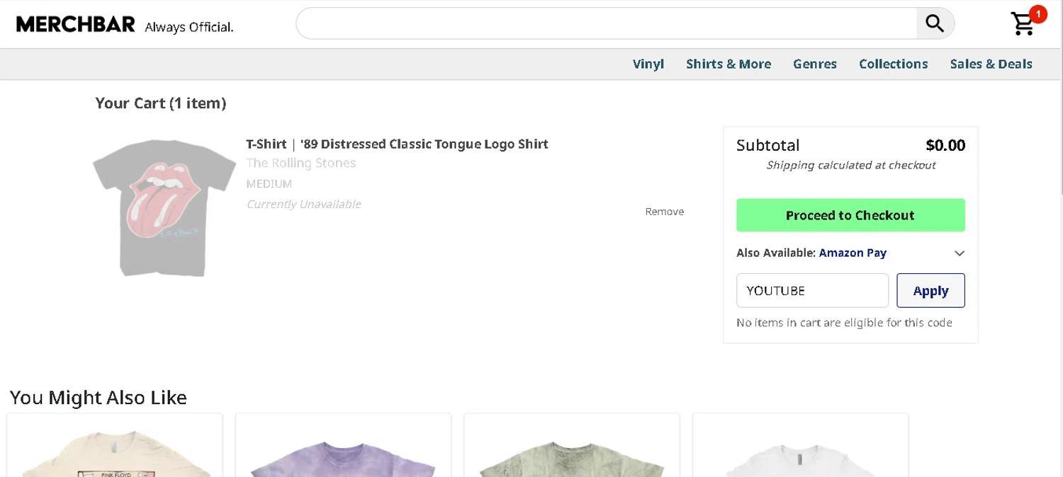 How to apply Merchbar coupon code